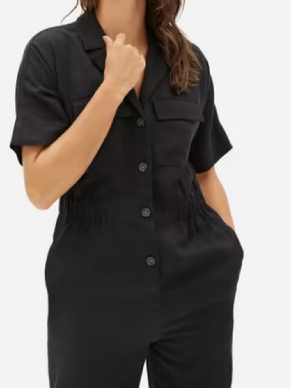 Everlane black Utility drape jumpsuit - Picture 2 of 5